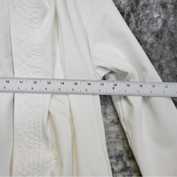 Peruvian Connection Jacket Womens White French Terry Hooded Waterfall M Medium - Picture 4 of 9